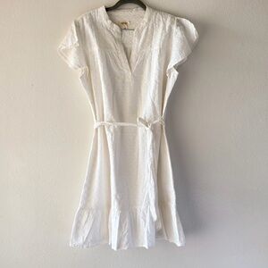 Style & Co. White Mini Dress with Eyelet Detail